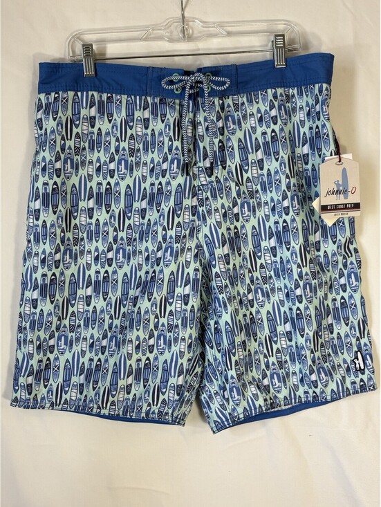 johnnie-O Other - Johnnie-O Board Shorts Mens XL NWT Surfboard Print Swim Trunks West Coast Prep